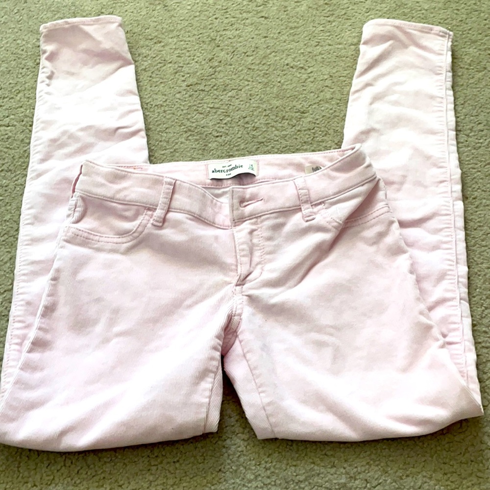 Vaca Sale: Abercrombie corduroy pink skinny pants